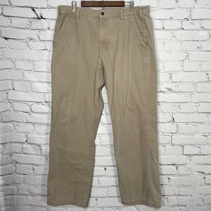 Carhartt Pants Mens 38x32 Relaxed Fit Duck Canvas Work B299 Khaki 2014 Tag 40x34